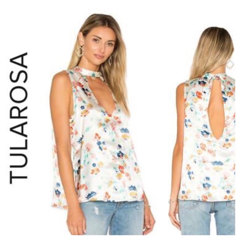 SOLD! 💌💌$138 NEW Tularosa Evie Floral Choker Top - Picture 8 of 8